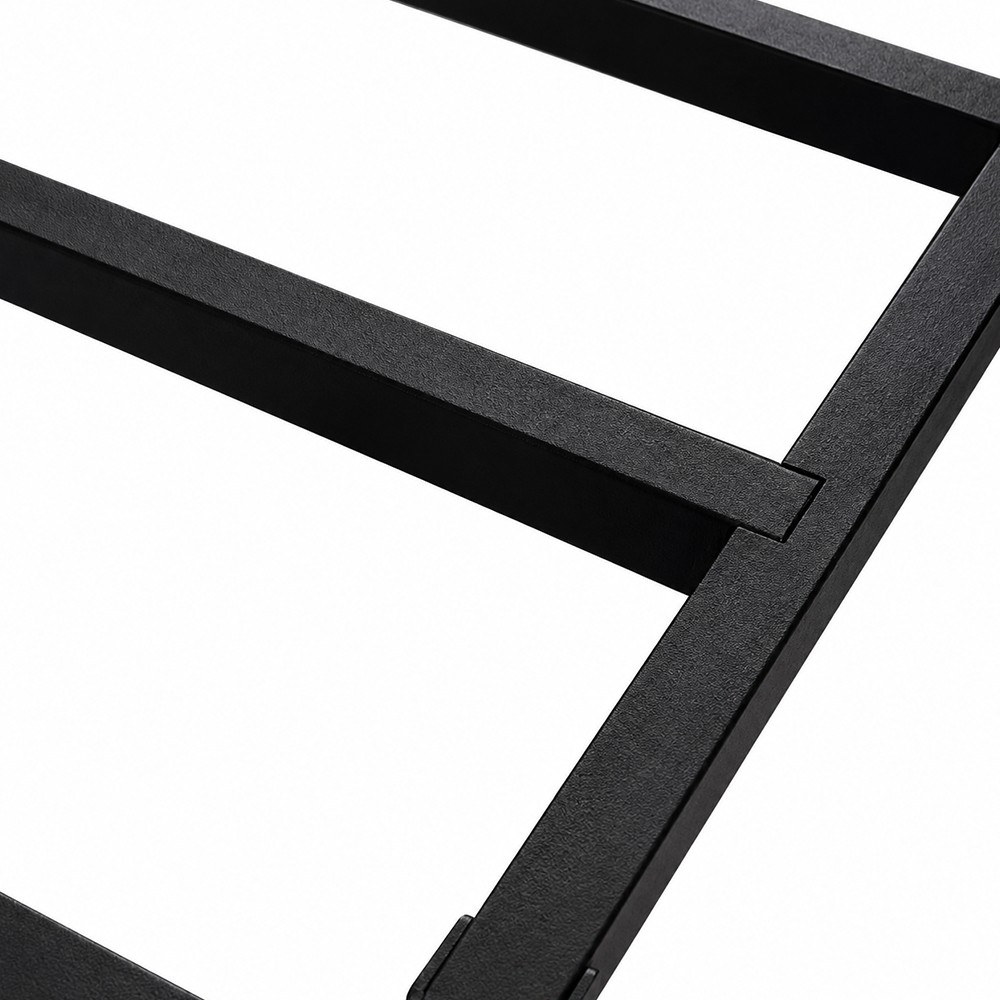 ZERMAT Platform Metal Bedframe with Headboard - JIJI.SG