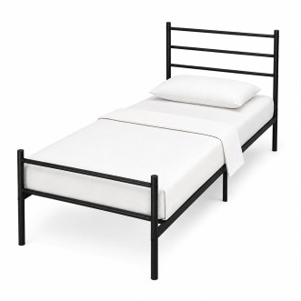 ZERMAT Platform Metal Bedframe with Headboard - JIJI.SG