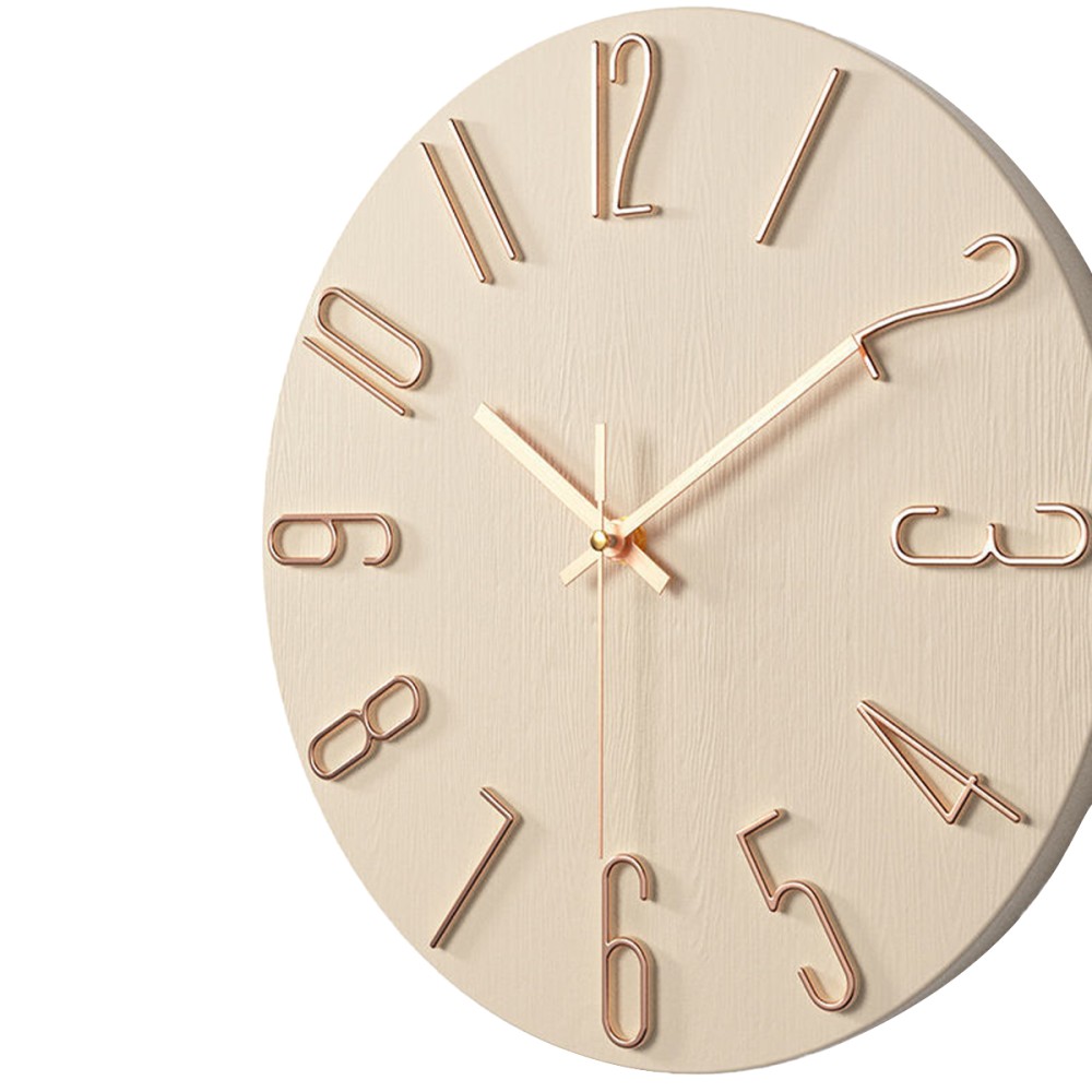 BREN Modern Wall Clock 3D Quartz Silent - JIJI.SG