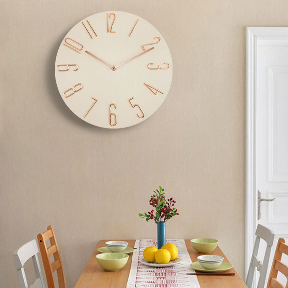 BREN Modern Wall Clock 3D Quartz Silent - JIJI.SG