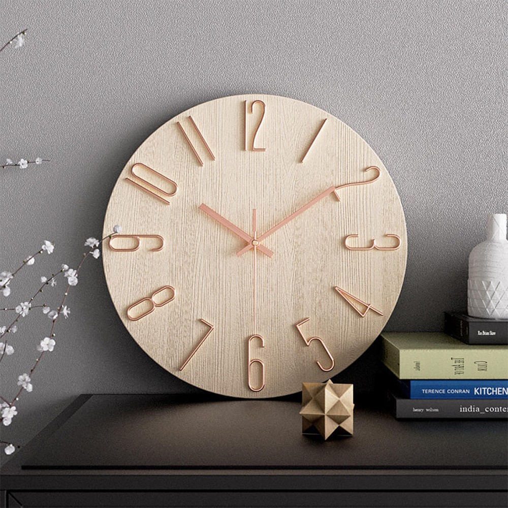 BREN Modern Wall Clock 3D Quartz Silent - JIJI.SG