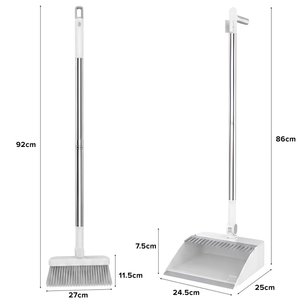 OCEIA Rotatable Broom and Dust Pan Set - JIJI.SG
