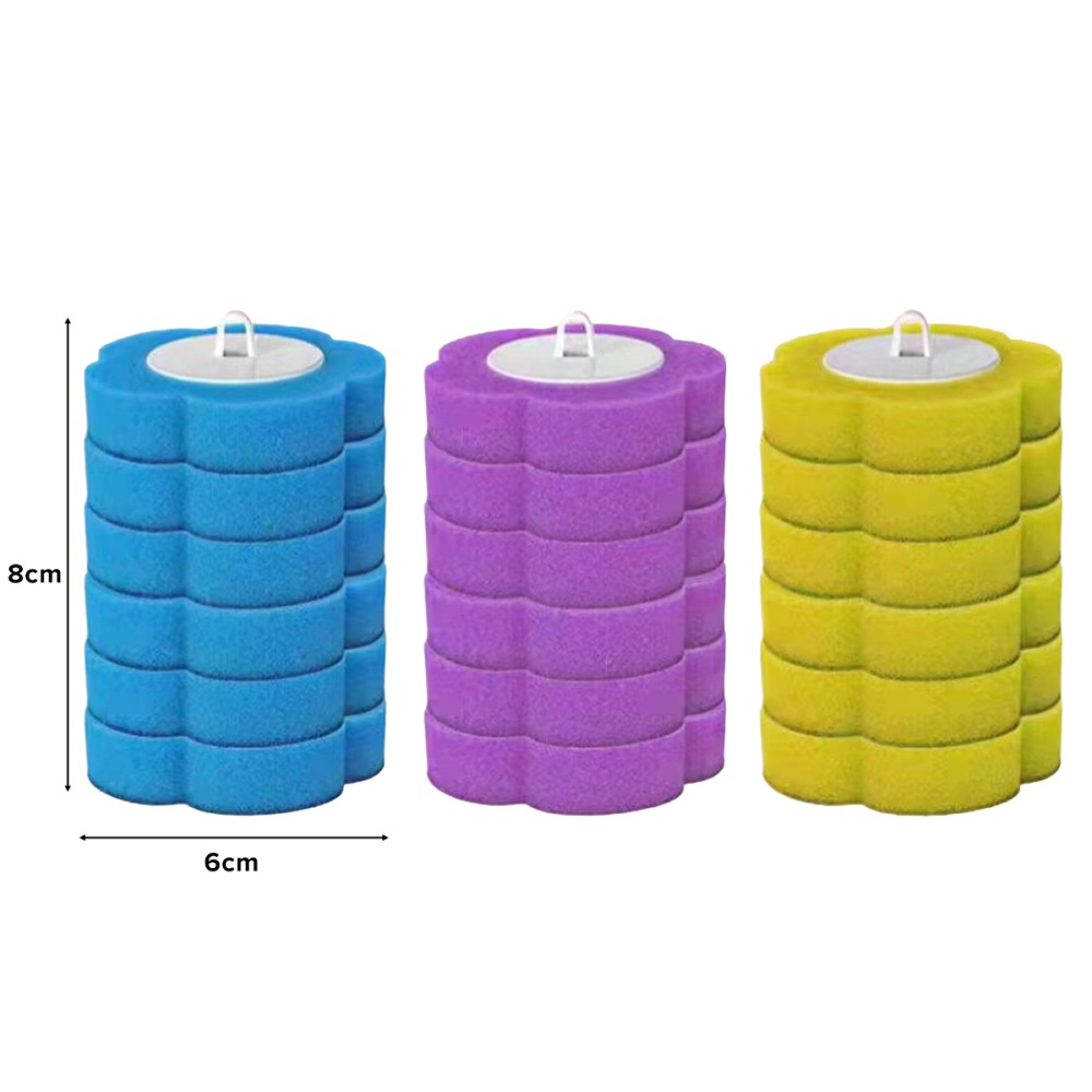 BAIA Disposable Wall-mounted Toilet Brush Set Replacement Head - JI...