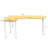 (AS-IS) RAHEL L-Shaped Corner Desk - JIJI.SG