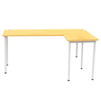 (AS-IS) RAHEL L-Shaped Corner Desk - JIJI.SG