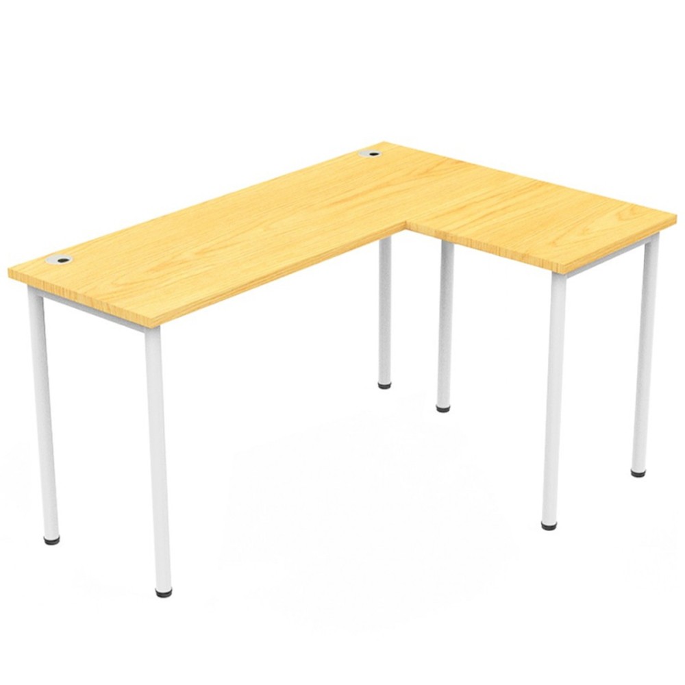 (AS-IS) RAHEL L-Shaped Corner Desk - JIJI.SG