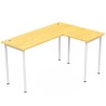 (AS-IS) RAHEL L-Shaped Corner Desk - JIJI.SG