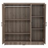 (AS-IS) DUBLIN Low Wardrobe with 3 Doors - JIJI.SG