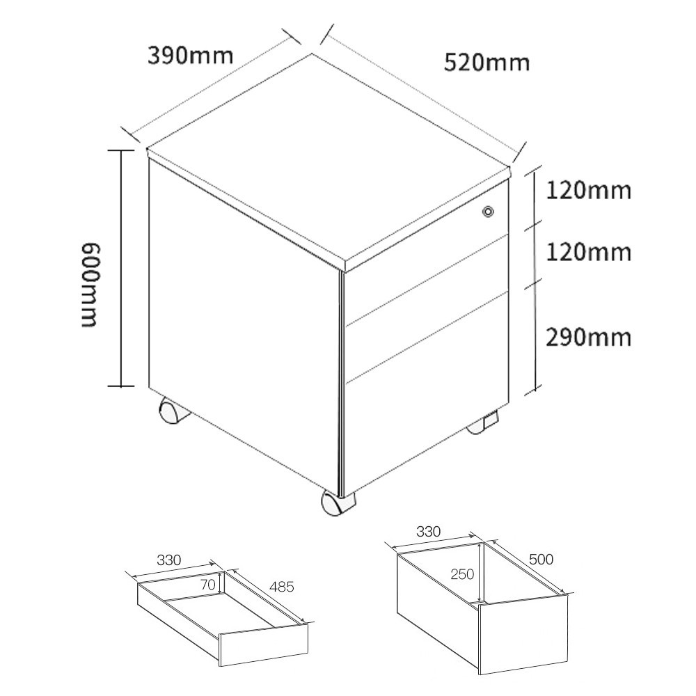 (AS-IS) FELIX Mobile Pedestal - JIJI.SG