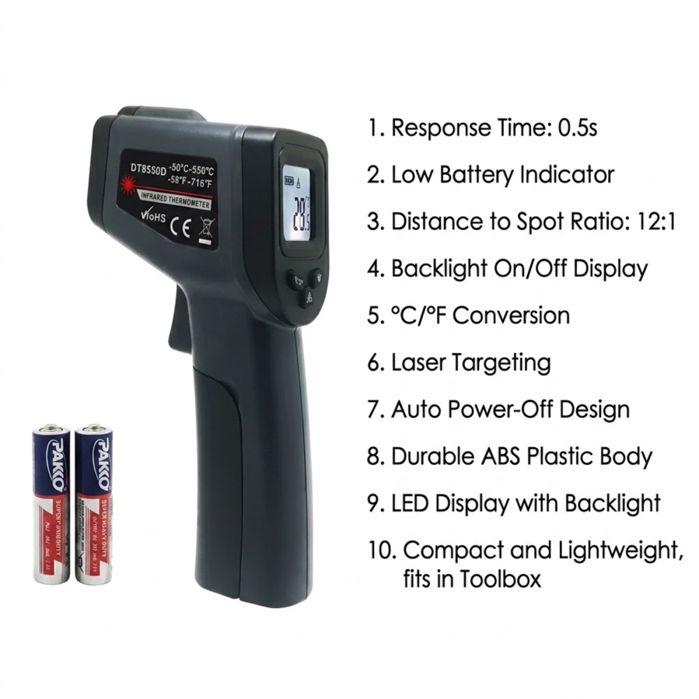 BERNEN High Accuracy Industrial Infrared Food Thermometer - JIJI.SG