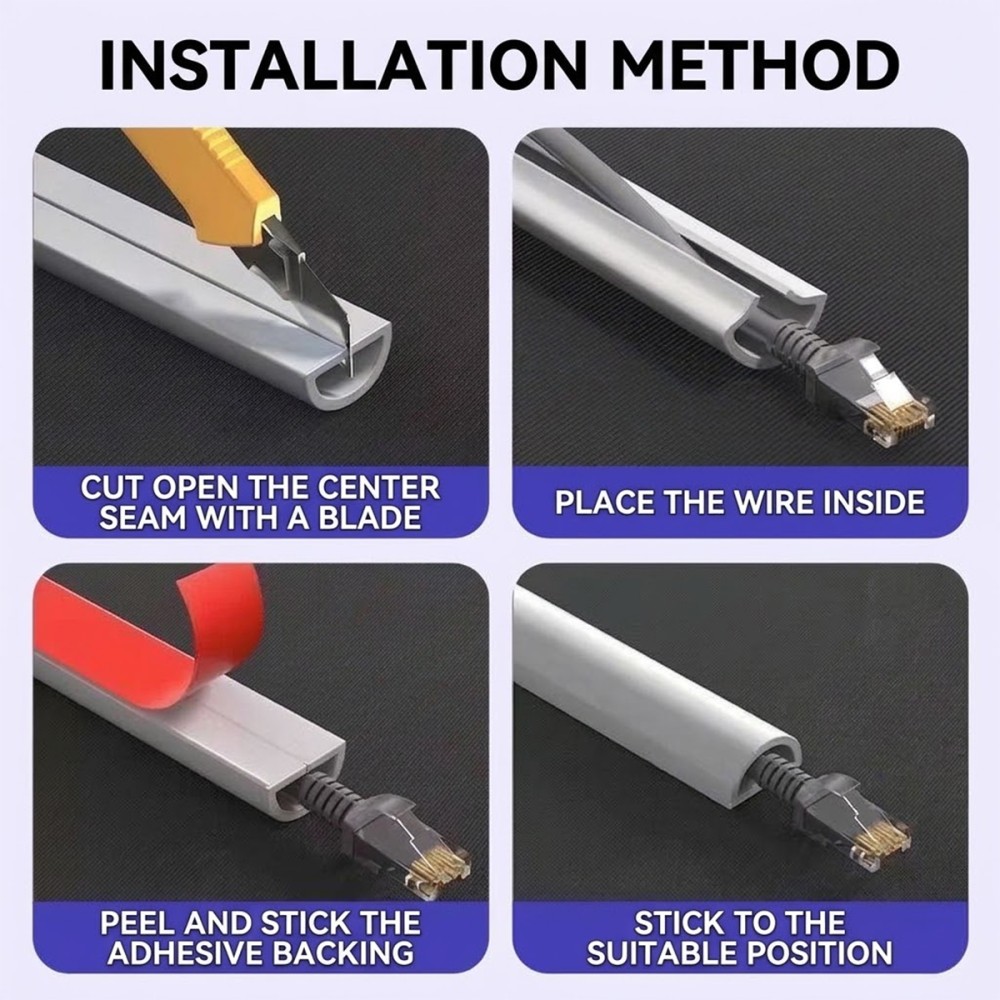 EIKE Cable Management PVC Cord Protector - JIJI.SG