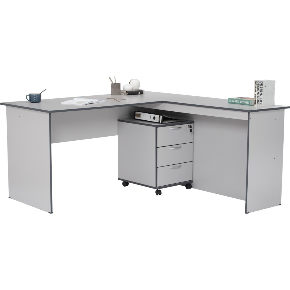 EDWARD L-Shape Corner Desk - JIJI.SG