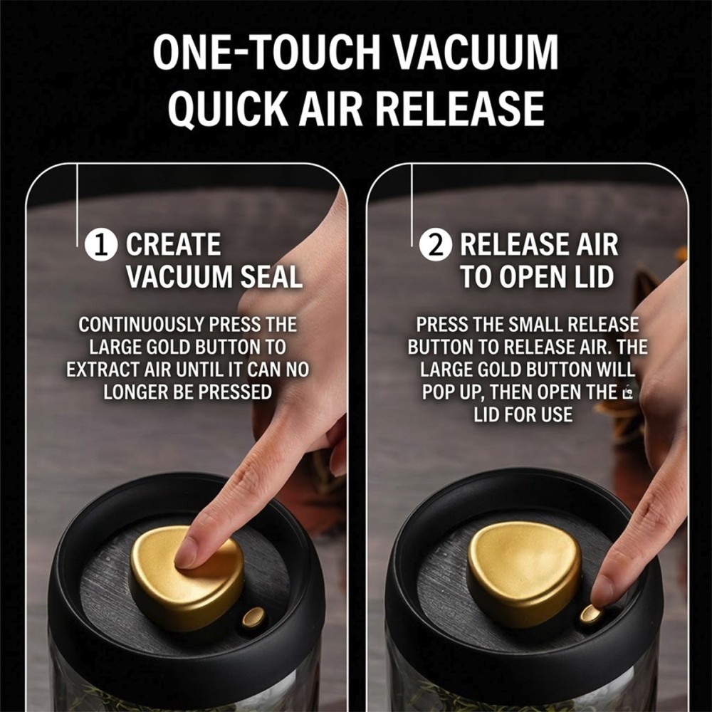 FANNA Vacuum Coffee Bean Container - JIJI.SG