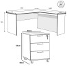 EDWARD L-Shape Corner Desk - JIJI.SG