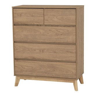 (AS-IS) DAKO Chest of 5 Drawers - JIJI.SG