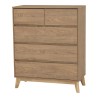 (AS-IS) DAKO Chest of 5 Drawers - JIJI.SG