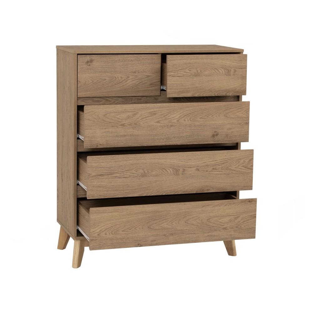 (AS-IS) DAKO Chest of 5 Drawers - JIJI.SG