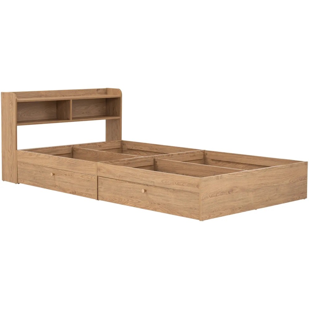 (AS-IS) DAKO Bed Frame with Storage Drawers - JIJI.SG