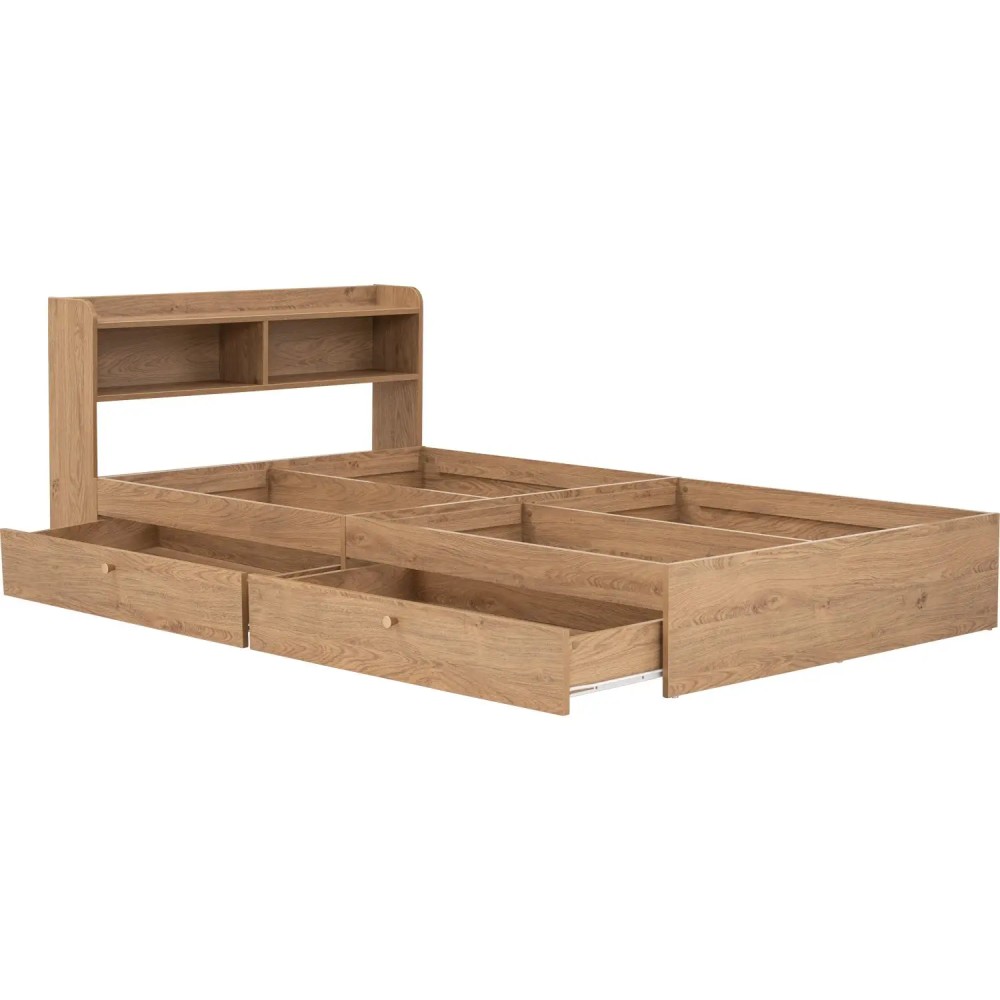 (AS-IS) DAKO Bed Frame with Storage Drawers - JIJI.SG