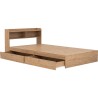 (AS-IS) DAKO Bed Frame with Storage Drawers - JIJI.SG