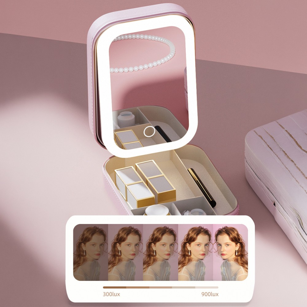 ENORA Portable LED Makeup Mirror Bag - JIJI.SG