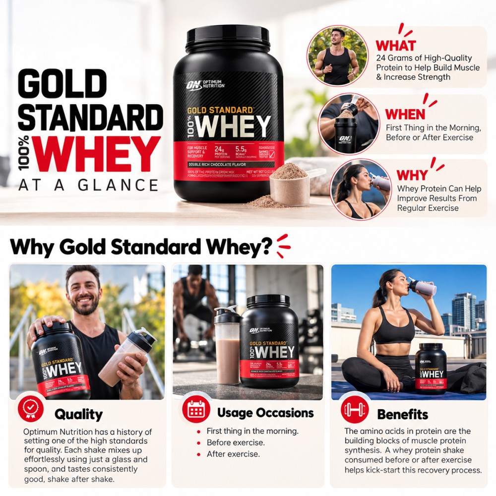 Optimum Nutrition Gold Standard 100% Whey - JIJI.SG